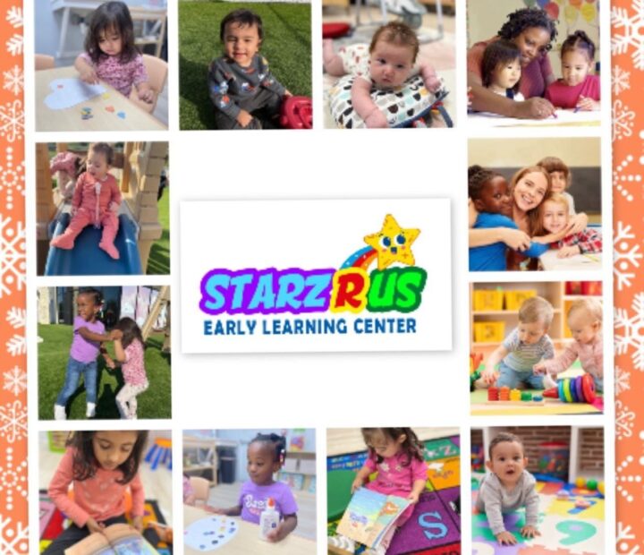 Collage of activities and learning moments at Starz R Us