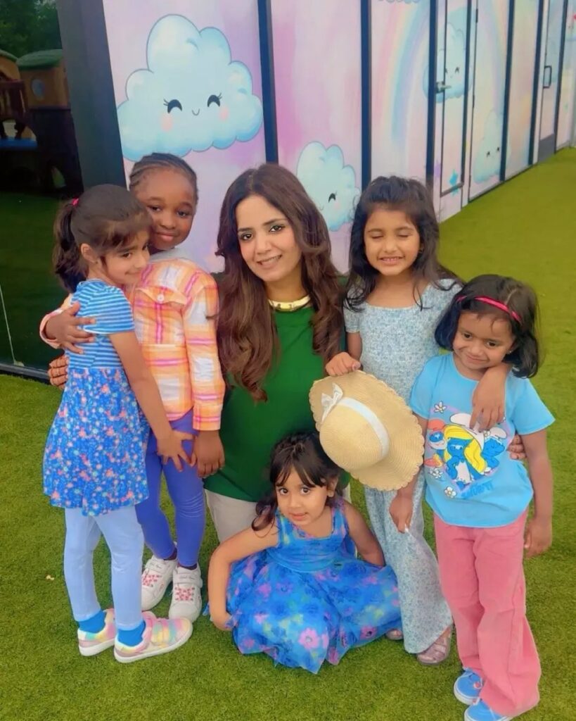 Wajeeha Rehan with children at Starz R Us